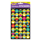 TREND enterprises, Inc. Mask-Mojis superShapes Stickers-Large, 320 stickers per pack-Acid-free, nontoxic, and photo-safe
