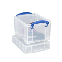 Really Useful Boxes 3L Storage Box, Clear-3 L storage capacity