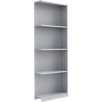 Metalware RK434 Boltless Shelving Unit, 5-Shelves, 36" x 24" x 100", Light Grey-Adjustable shelving system that provides high strength, yet economical storage capacity for your needs