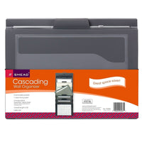 Smead Cascading Wall Organizer, Grey with Neutral Pockets  (SMD92061)-Cascading Wall Organizer