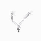 Fellowes Platinum Series Dual Monitor Arm - White (8056301)-Dimensions: 37.37"W x 23.25"H x 4.5"D