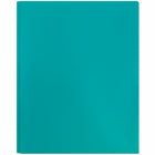 JAM Paper Plastic 2 Pocket School POP Folders with Metal Prongs Fastener Clasps, Teal Blue, 96 Pack-5
