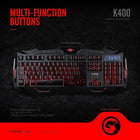 Marvo Tech KM400 LED Backlit Keyboard Mouse Combo-Dimensions: 600mm x 240mm x 40mm