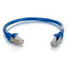 C2G 10ft Cat6 Snagless Shielded (STP) Ethernet Network Patch Cable - Blue-Cable Length: 10ft