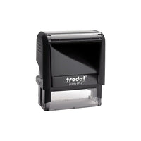 Trodat 4912 DIY Climate-Neutral Self-Inking Stamp, 4-Line, 3/4" x 1-7/8"-Create your stamp on the Trodat Web site with an easy, customer-friendly, step-by-step process