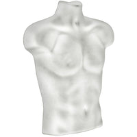 Azar Displays Male Bust For Pegboard/Slat Wall, 2 Pack-Injection moulded