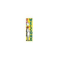 Eureka Cat In The Hat Cat In The Hat Welcome Vertical Banner (EU-849664)-Size: 45"(L) x 12"(W)