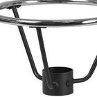 Flash Furniture Bar Height Table Base Foot Ring with 4.25'' Column Ring - 19.5'' Diameter - 2 Pack-Chrome Finish
