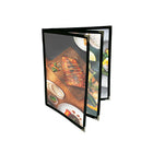 Futech 6-View Menu Holder BLK 8-1/2"W x 11"H, Black, 10 Pack-Trim Colour: Black