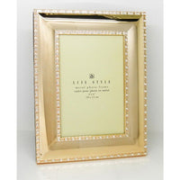 Elegance Gold Plated with Sparkling Crystal 4" x 6" Frame-Quantity: One (1) picture frame