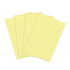 Post-it 100% Recycled Super Sticky Notes - 4" x 6" - Canary Yellow- Lined - 180 Sheets - 4 Pack-Canary yellow colour