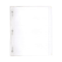 GBC Poly Tang Report Cover - 8.5" x 11" - 100 Sheet Capacity - Clear-An economical poly report cover with 3 prongs for securing documents
