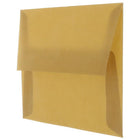 JAM Paper A10 Invitation Envelopes, 6 x 9.5, Translucent Vellum Earth Brown, 250 Pack (PACV851H)-Blank interior for personalized message