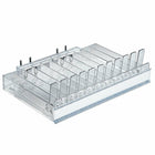 Azar Displays Spring Load & C-Channel Pegboard 11 Compartment Pusher Tray, 2 Pack (225511)-Made from acrylic