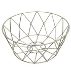 Cathay Importers Satin Chrome Round Wire Basket, 4.5"H x 10"Dia-Dimensions: 4" H x 10"Dia.