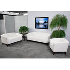 Flash Furniture HERCULES Imperial Series Leather Loveseat - White-1.8 High Density Foam