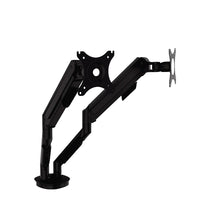 TygerClaw Double Extending Arms Monitor Desk Mount for 17"-30" Screen With Gas-It holds most 17" in. to 30" in. monitors up to 19 lbs.