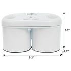 Koolatron Deluxe Double Treat Ice Cream Maker, White-Runs on 4 AA batteries (not included).