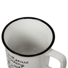 CTG Brands Enamel Look Mug with Fun Quotes, 11 oz, White, 6 Pack-Capacity: each mug holds up to 11 oz (325 ml) in volume
