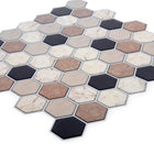 CTG Brands Hexagon Wall Tile, 10" x 10", Grey Stone, 6 Pack-Premium quality tiles: wall peel and stick backsplash tiles are made of high-quality, durable eco-friendly PVC plastic, water-resistant and mold resistant which never turn yellow with time