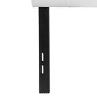 Flash Furniture Bedford Tufted Upholstered Full Size Headboard - White Fabric-White Fabric Upholstery