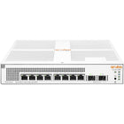 HP JL681A#AC3 Aruba Instant On 1930 8-Port Gigabit PoE+ Compliant Managed Switch with SFP White-PoE 2SFP (24W) Switch; No Localized Power Cord Selected