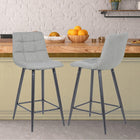 My Home My Living Polyester Counter Stool - Light Grey - 2 Pack-Weight Capacity: 250 lb