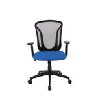 Brassex Abel Desk Chair - Black/Blue-Small Parcel