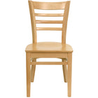 Flash Furniture HERCULES Series Ladder Back Natural Wood Restaurant Chair-Wood Chair
