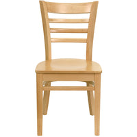 Flash Furniture HERCULES Series Ladder Back Natural Wood Restaurant Chair-Wood Chair