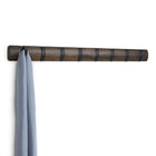 Umbra Flip 8 Wall Hook, Black/Walnut-Dimensions: 33.25 x 1.5 x 2.75"