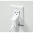 LOGiiX Power Plus 65W USB PD Wall Charger - White-PD USB-C port allows for up to 65W fast charging for laptops or Notebooks