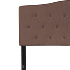 Flash Furniture Cambridge Tufted Upholstered Full Size Headboard - Camel Fabric-Camel Fabric Upholstery