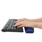 DAC MP-124 Super-Gel Contoured Keyboard Wrist Rest, 18-3/8 x 3-1/8 x 3/4", Blue-Size: 18-3/8 x 3-1/8 x 3/4"