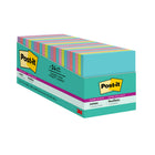 Post-it Super Sticky Notes - Supernova Neons Collection - 3" x 3" - 24 Pack-Post-it Super Sticky Notes have 2X the sticking power