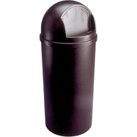 Rubbermaid Marshal Classic Container, Brown, 15 Gallons 15 3/8 x 36 1/2 (FG816088BRN)-Capacity - 15 US gal.