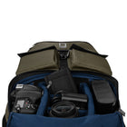 Lencca Logan 17" Laptop Travel Backpack - Green-Bottom Tripod Holder