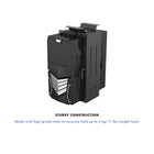 ShoppingAll Adjustable Under Desk Computer Tower Mounted Holder - Black-Swivel Feature: The mount can swivel 360 degrees for convenient back side port and cable access
