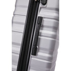 TOSCANO MAGNIFICA 21" Hardside Carry On Luggage - Titanium Silver-Detachable Dual Glide Tech Wheel System
