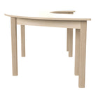 Flash Furniture Bright Beginnings Commercial Grade Wooden Half Circle Preschool Classroom Activity Table (MKME088015)-Available in Multiple Table Heights
