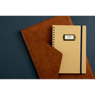 General Supply Goods + Co Vegan Leather Laptop Sleeve - Cognac with Tan Lining-Magnetic closure