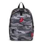 The Rolling Stones Core Collection Backpack with Signature Logo - Grey Camo-Grey camo, nylon