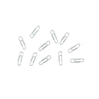 Staples Standard Vinyl-Coated Paper Clips - Silver - 100 Pack-Vinyl coated, metal paper clips slide easily, never leave marks on your documents