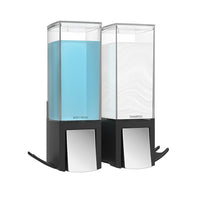 Better Living Clever Double Dispenser, Matte Black (77284)-Lever Button Convenience