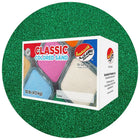 Sandtastik Classic Coloured Sand, 10 lb (4.5 kg) Box, Emerald Green-Fine grain with natural sparkle throughout