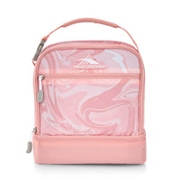 High Sierra Stacked Compartment Lunch Kit - Pink Marble/Bubble Gum Pink-Pink Marble/Bubble Gum Pink
