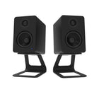 Kanto SE2 Elevated Desktop Speaker Stands for Small Speakers - Black-Speaker resting surface measures 3.1" W x 4.7" D (8 x 11.9 cm)