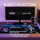 Logitech G733 K/DA LIGHTSPEED Wireless Gaming Headset - Official League of Legends Gaming Gear-Personalizable: Customize your headset with front-facing, dual-zone, LIGHTSYNC RGB lighting in full spectrum, choose from preset animations or create your own with G HUB software