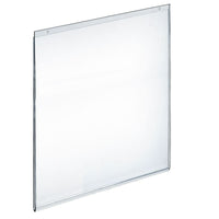 Azar Displays 22" x 17" Vertical Wall Mount Acrylic Sign Holder, Clear, 10 Pack (162728)-Use to displays information on walls and doors, maximizing advertising opportunity
