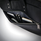 Samsonite Classic Leather Slim Brief, Black-11.5" x 15.8" x 2.3"